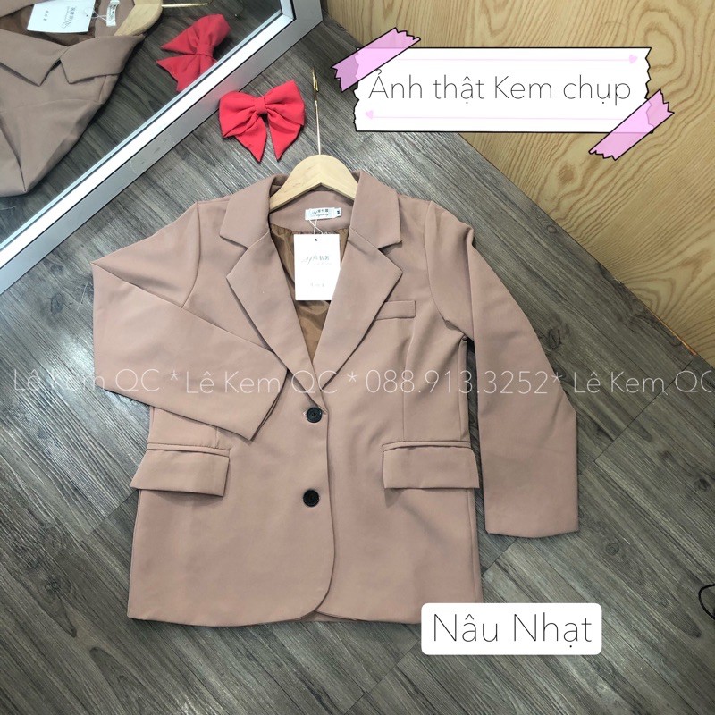 Áo Blazer ❤️ [ FREESHIP ] Áo Khoác Vest Hàng 2 Lớp QC Đủ Màu Có Size SM ( 38-65kg) Ảnh Thật Video Shop Tự Chụp ❤️