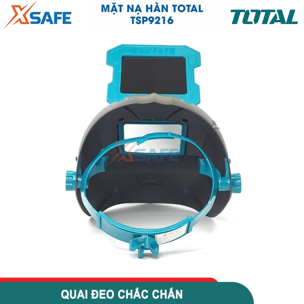 Mặt nạ hàn Total TSP9216 bảo vệ mắt khi hàn, dụng cụ bảo hộ hàn chất liệu 100%, nhựa PP kích thước kính 110*90*3mm