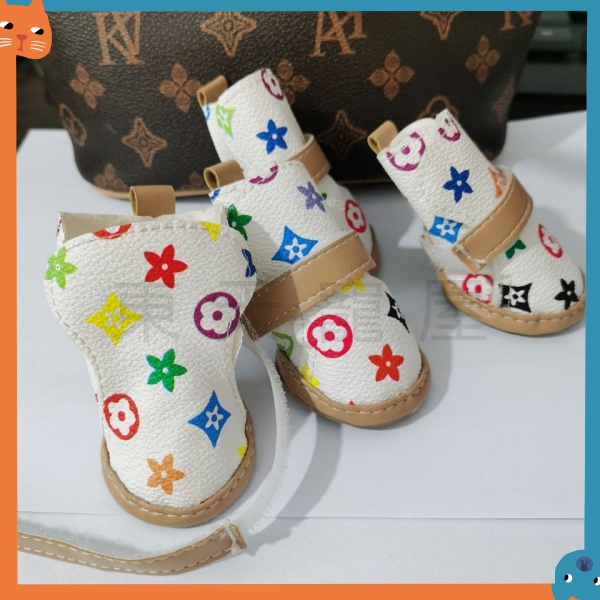 Thời Trang set 4 Đôi Giày Đi Mưa Chống Thấm Nước Dành Cho Thú Cưng