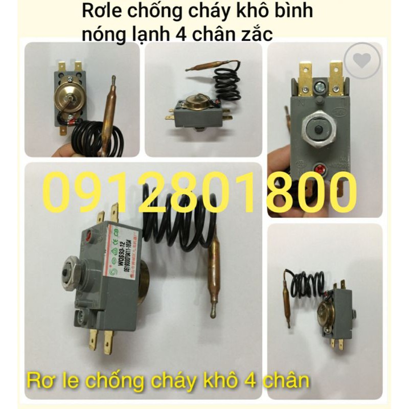 Rơle chống cháy khô bình nước nóng 4 chân loại tốt