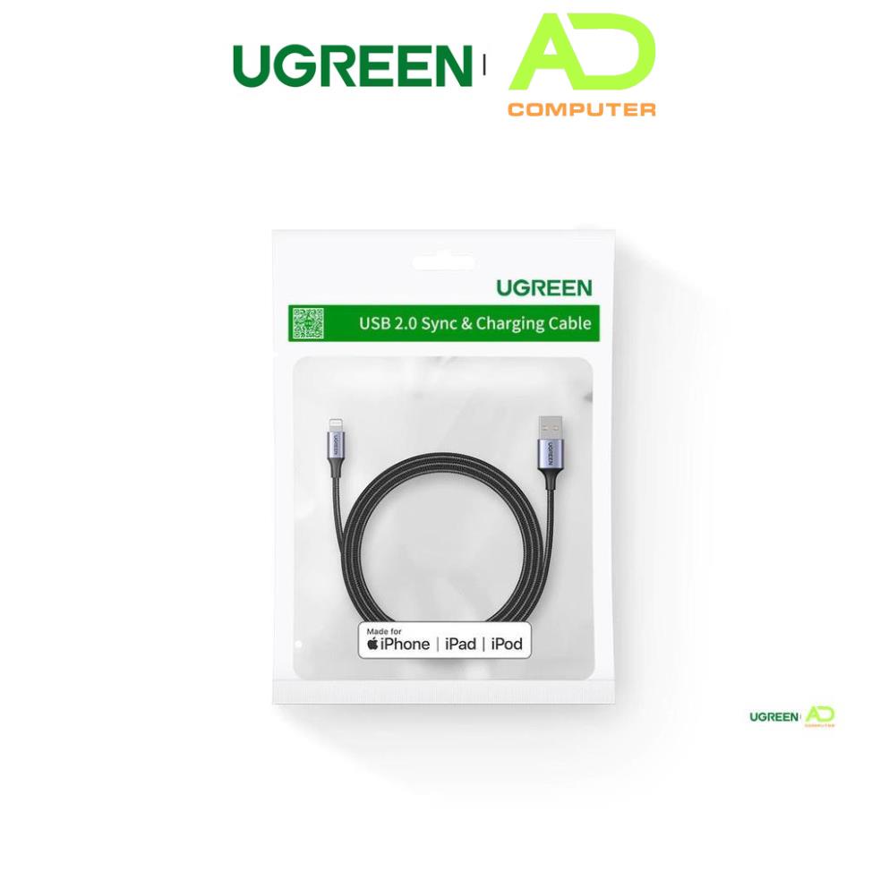 Cáp sạc nhanh dòng 2.4A cổng cho / chuẩn MFi dài 0.25-2m UGREEN US291