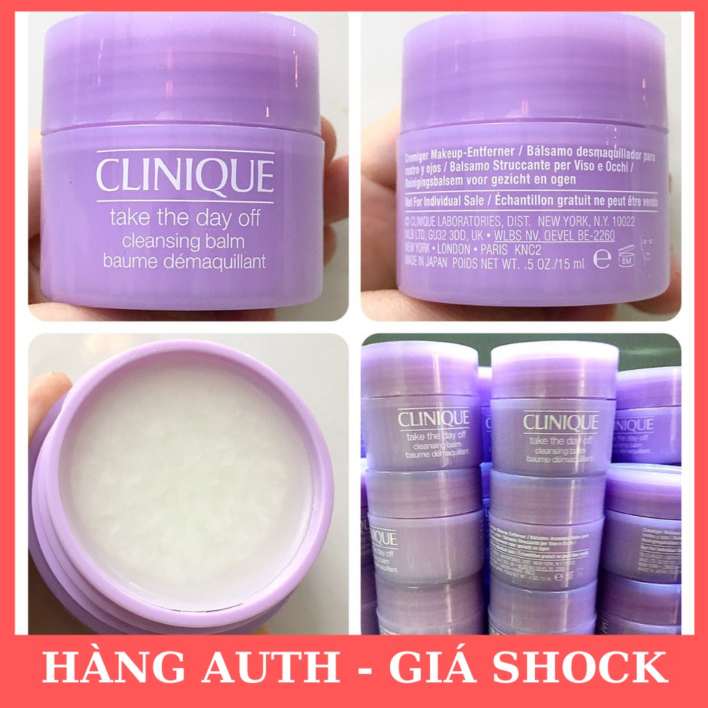 [Minisize Showroom Chính Hãng] Sáp tẩy trang Clinique Take The Day Off Cleansing Balm 15ML (mini) | BigBuy360 - bigbuy360.vn