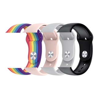 Apple Watch Colorful Silicon Material Replaceable Strap For Series 6 Iwatch