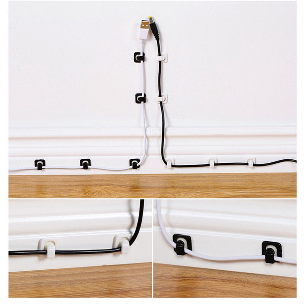 18 Kẹp Nhựa Abs Cố Định Dây Cáp Gọn Gàng