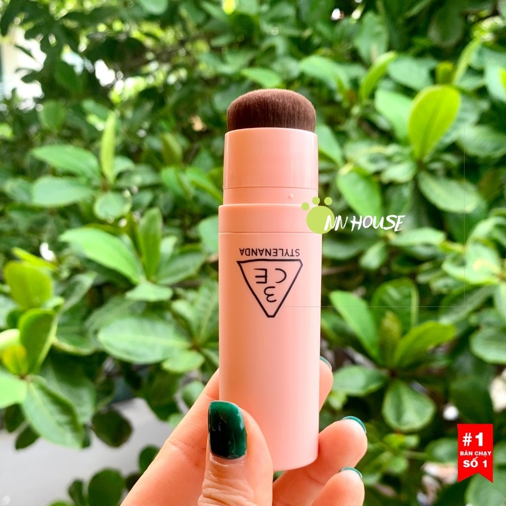 Kem nền 3CE dạng thỏi 2 đầu Layer Covering Stick Foundation che khuyết điểm - kem nền bb kèm cọ trang điểm - NN HOUSE | BigBuy360 - bigbuy360.vn