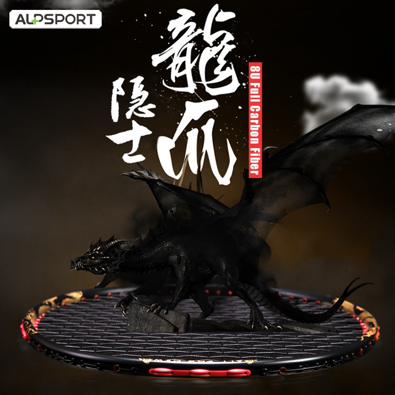 Vợt cầu lông ALPSPORT ALP JL Gold Dragon Ball 8U 62g Max 35 Lbs 100% bằng sợi carbon chất lượng cao