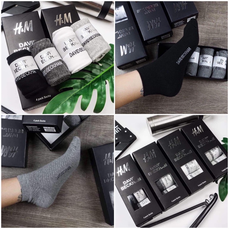 Hộp 4 đôi tất cao cấp cho nam