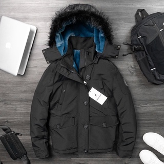 Áo khoác parka beab pole nam cao cấp 2022 - áo khoác mũ lông dày ấm áp