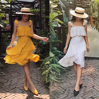 Váy 2 dây đũi tầng hàng thiết kế