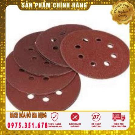 Giấy nhám, giáp giáp tròn lỗ có lông đường kính 180mm-Giadung24h