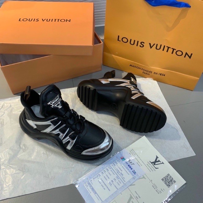 Giầy LV.đen bạc lai au chất lượng