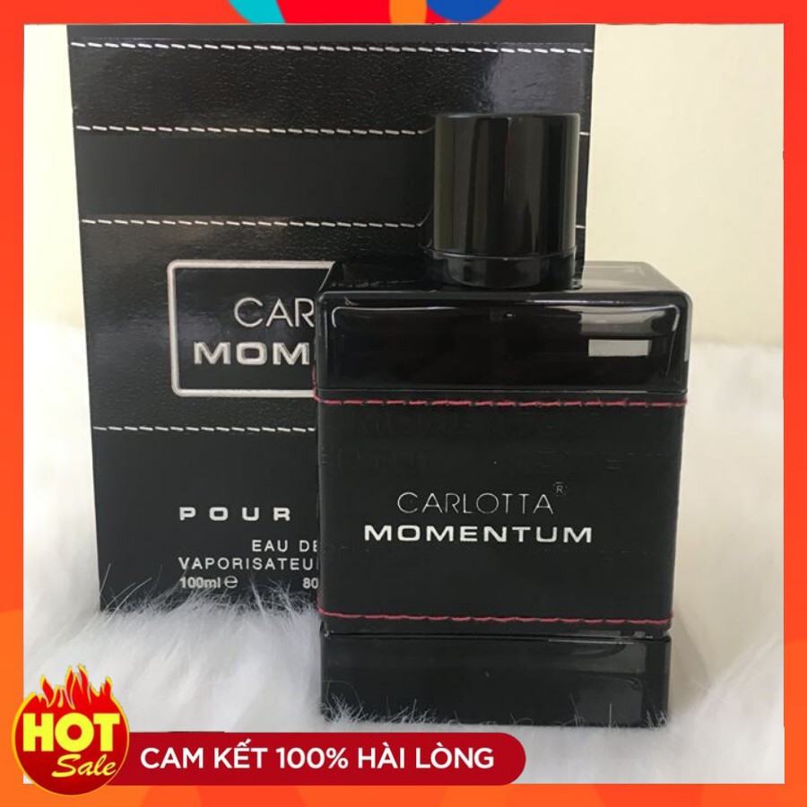 [FREE SHIP] Nước Hoa Nam Thơm Lâu CARLOTTA MOMENTUM 100ml Lưu Hương 12 Giờ | Thế Giới Skin Care