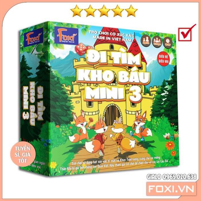 Board game-Đi tìm kho báu mini 3 Foxi-nâng cao khả năng xử lí tình huống-tranh luận-logic