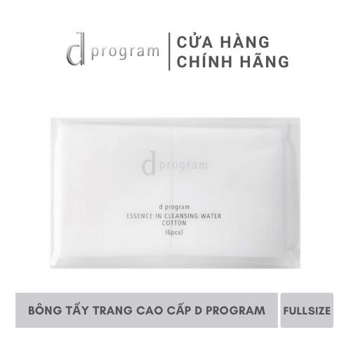 Bông Tẩy Trang Cotton Cao Cấp Dprogram 6 Miếng