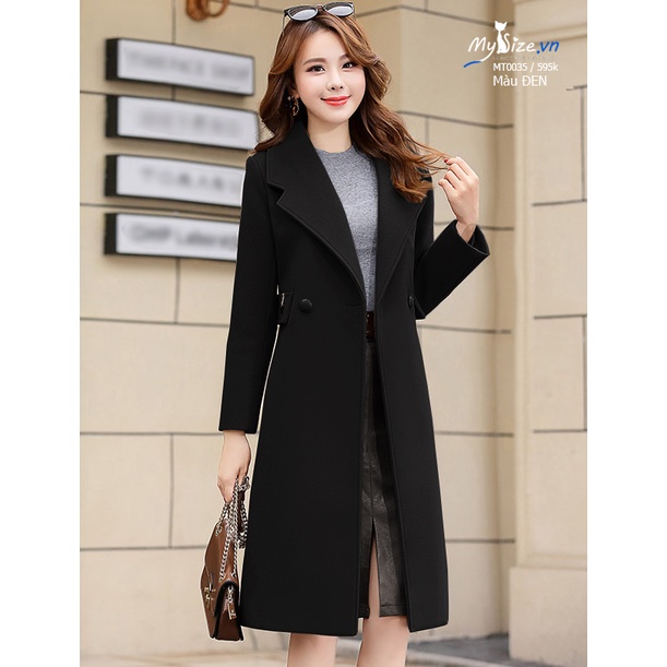 ÁO KHOÁC DẠ MANG TÔ ĐAI SAU MT0035
