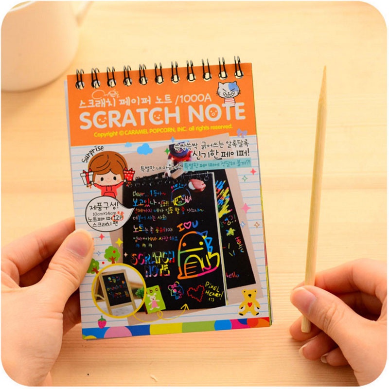 1 Sách Vẽ Tranh Cào DIY Nhiều Màu Sắc Dành Cho Trẻ Em