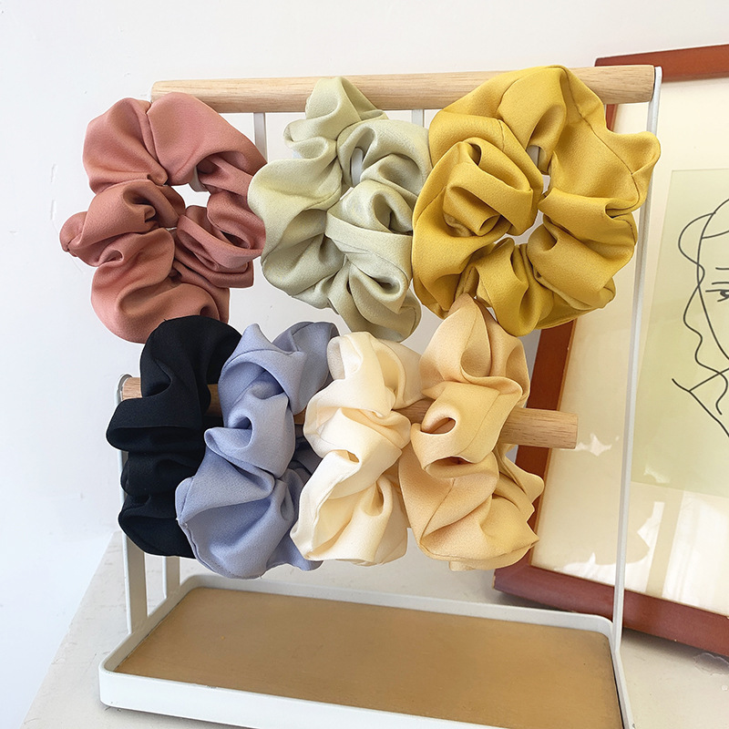 Dây Cột Tóc Màu Trơn Đơn Giản Cho Nữ