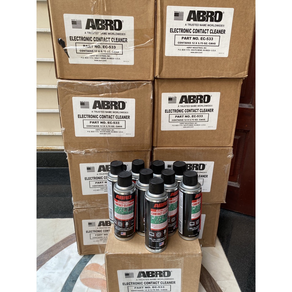Dung dịch vệ sinh tiếp điểm điện tử ABRO EC-533