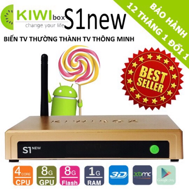 Tivi box kiwi s1 new