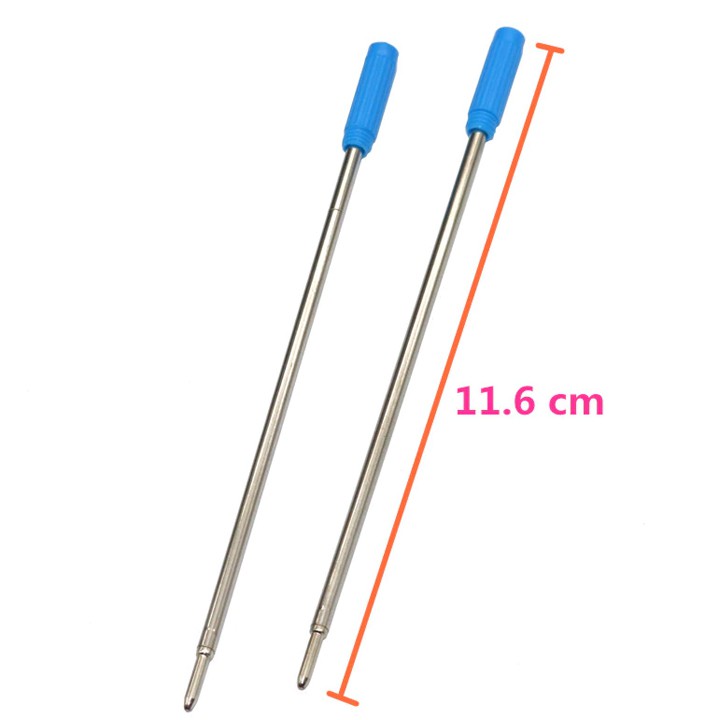 Combo 10 Ruột bút bi ngòi bút ký cây viết thân nhỏ 117mm, 0.7mm Minh House