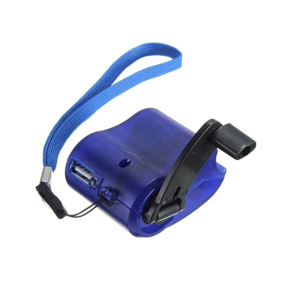 Bộ sạc điện thoại tay quay khẩn cấp cổng USB