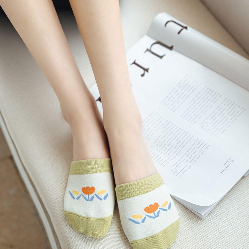 Đôi Vớ Bằng Vải Cotton Thoáng Khí In Hình Gấu Hoạt Hình Dành Cho Nữ