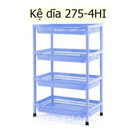 Kệ Đựng Dĩa 3 tầng, 4 Tầng nhựa Hiệp Thành 275HI Việt Nam Nhiều Size Nhiều Màu