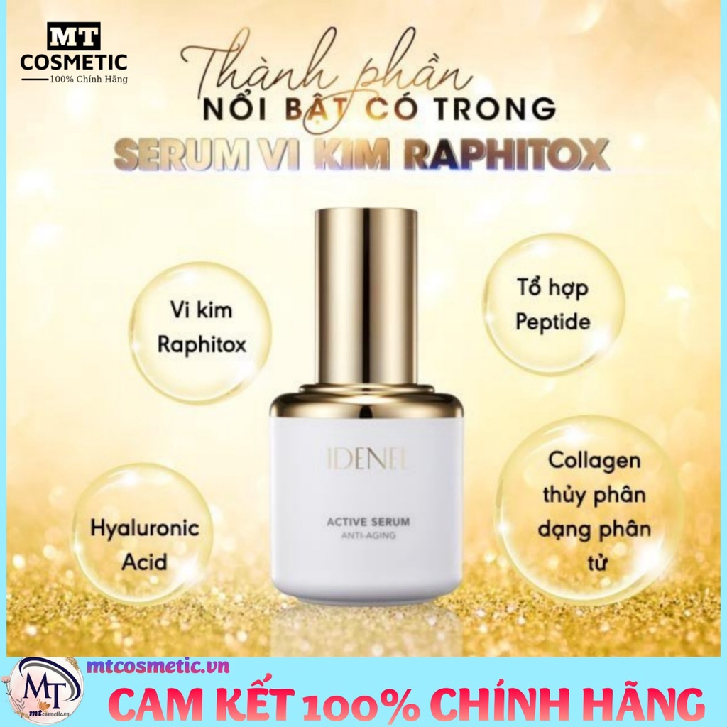 Serum vi kim Raphitox IDENEL ACTIVE 30ml - Làm sáng da tức thì - cải thiện da xỉn màu - nám - da khô - da căng bóng
