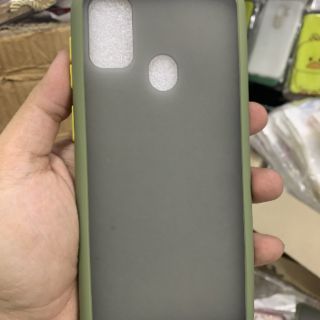 Ốp Samsung M30S viềng dẻo lưng nhám