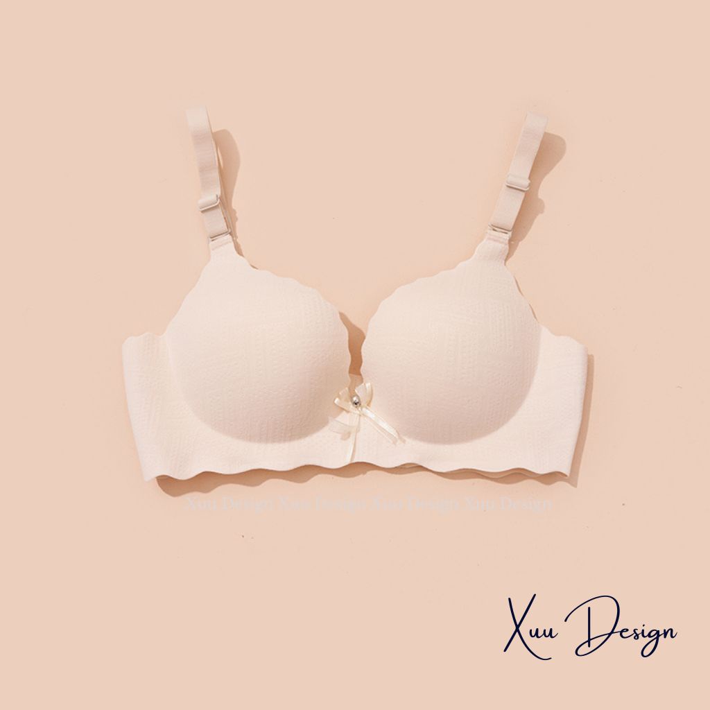 Áo ngực nữ không gọng XUU vải su đúc đệm dày nâng ngực - AV03
