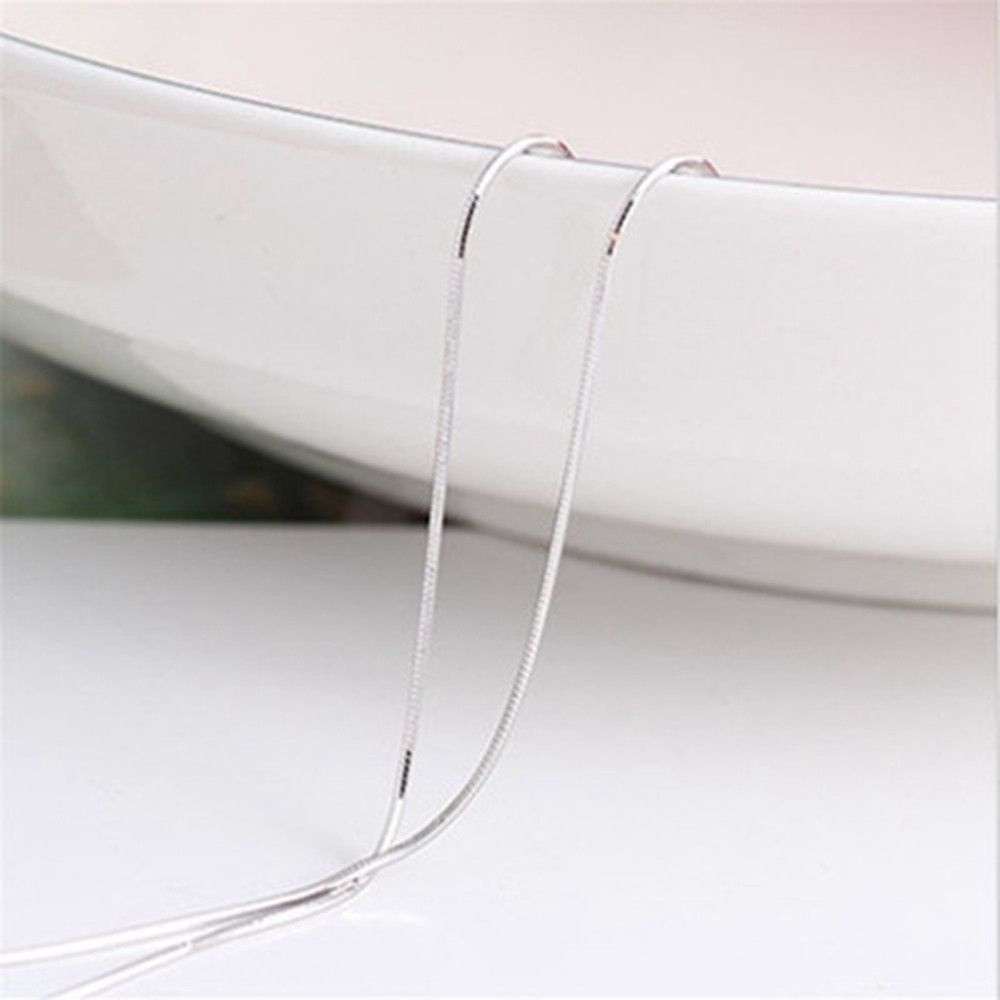 Vòng cổ thép không gỉ 925 thiết kế đơn giản thời trang cho nam và nữ