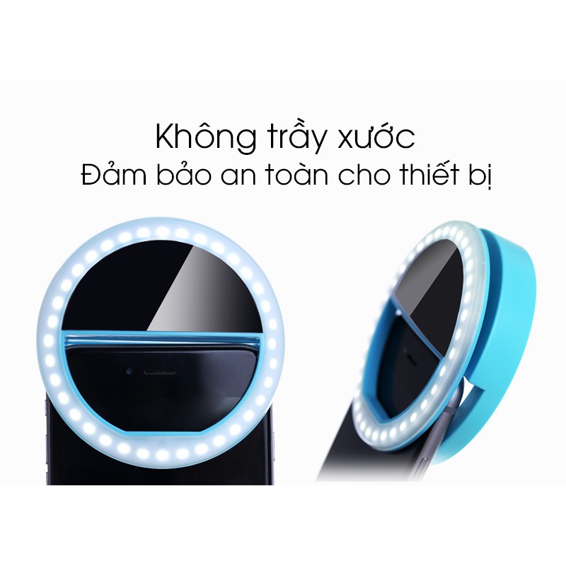 Đèn Led Kẹp Điện Thoại Hỗ Trợ Chụp Ảnh (kèm pin AAA)