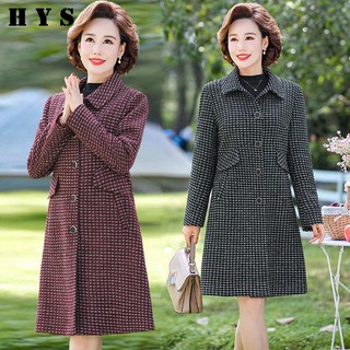 ÁO KHOÁC DẠ DÁNG DÀI 2 LỚP SANG TRỌNG CHO MẸ, ÁO KHOÁC DẠ NỮ TRUNG NIÊN -  HÀNG CAO CẤP MẪU MỚI NHẤT