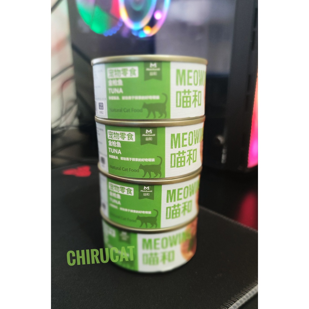 Pate Meowing Súp Cá Ngừ,Cua,Bí Ngô,Gà Hộp 85gr