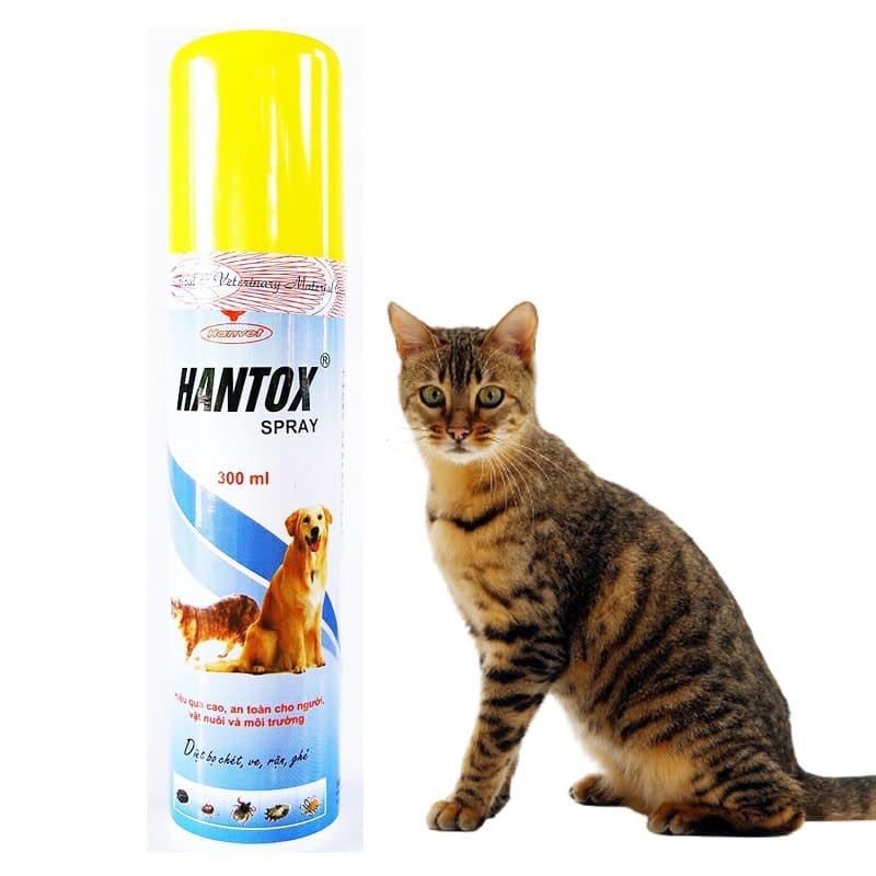 [Mã FMCG0404 giảm 10% đơn 350k] Xịt Hantox Spray Diệt Ve Rận, Bọ Chét,