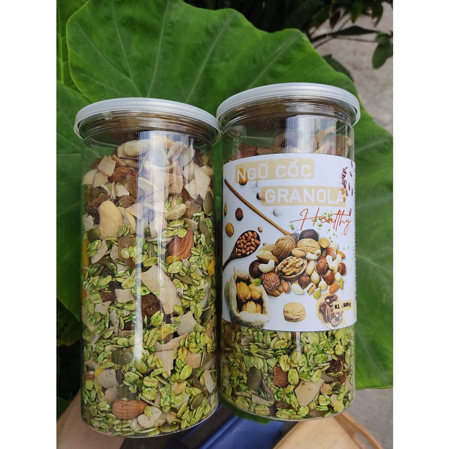 Ngũ Cốc Granola Nhiều Hạt - Vị Trà Xanh 500g