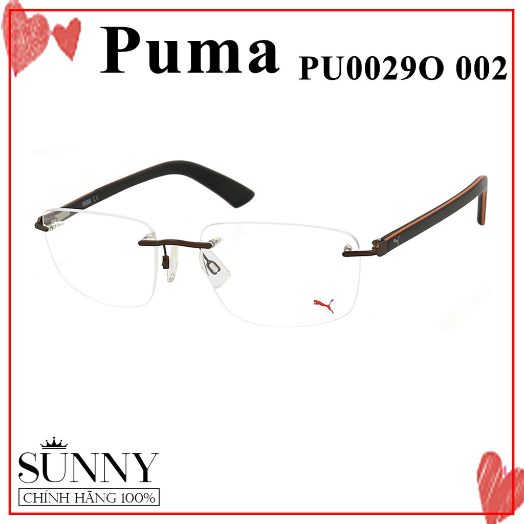 Gọng kính nam nữ chính hãng Puma PU0029O màu sắc thời trang, thiết kế dễ đeo bảo vệ mắt