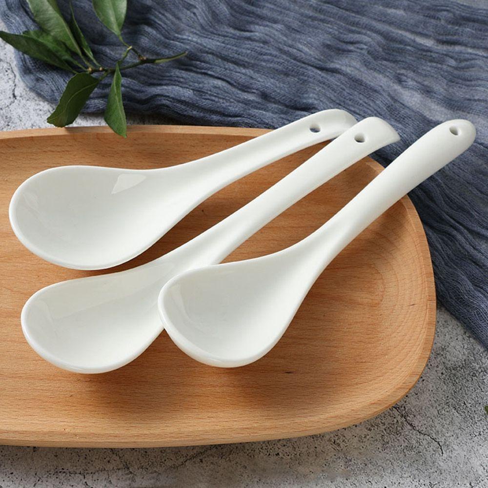 SUENIN Muỗng Cà Phê Bằng Sứ Hình Khúc Xương Độc Đáo