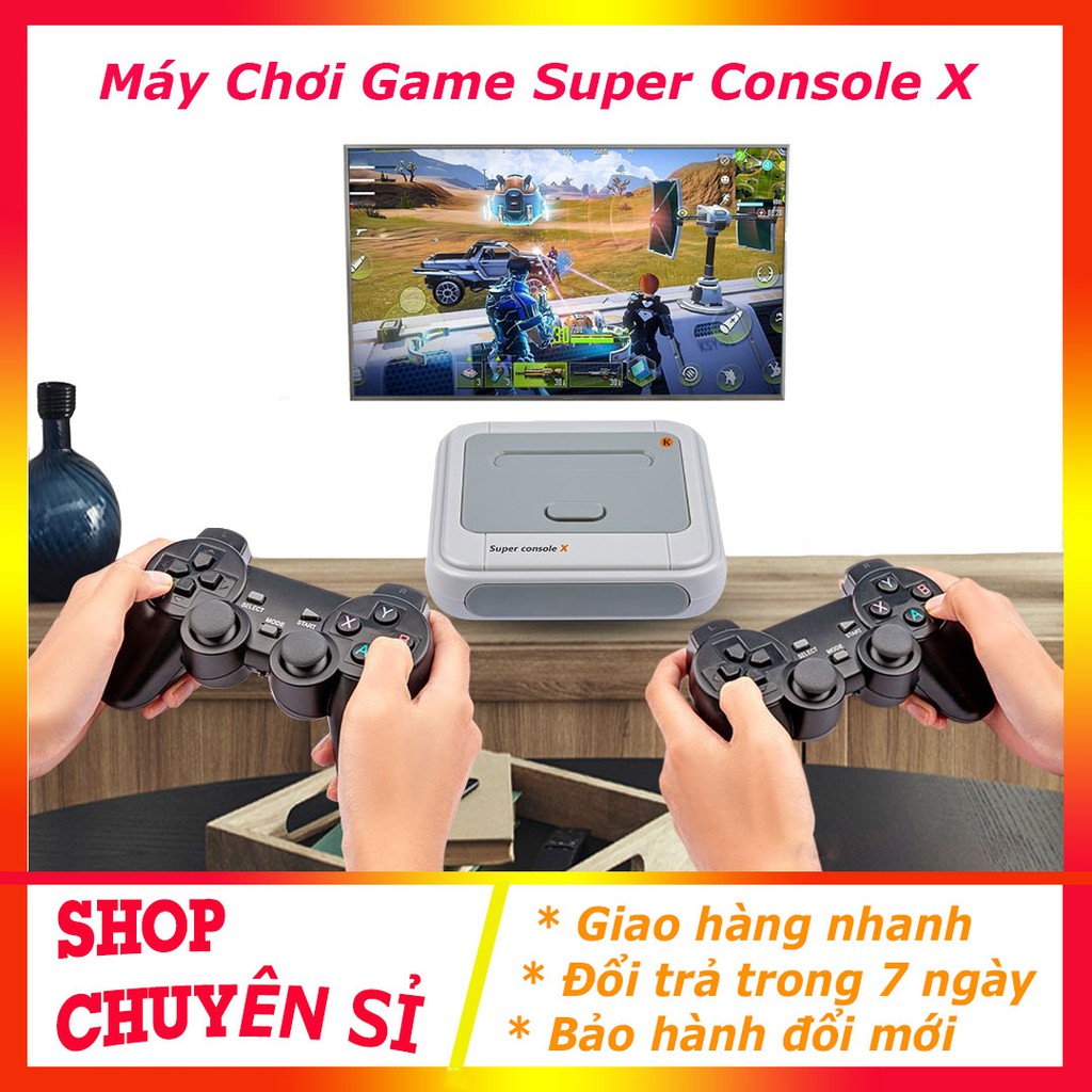 Máy Chơi Game Điện Tử 4 Nút Super Console X HDMI 30000 Trò Chơi, Máy Chơi Game Cầm Tay