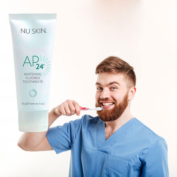 Kem đánh răng AP24 Nuskin Whiteing Flouride Toothpaste 110g trắng sáng, hết hôi miệng, ngừa sâu răng