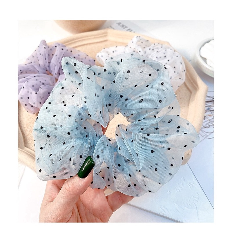 Dây Buộc Tóc Phối Hoạ Tiết Xinh Xắn Dành Cho Nữ