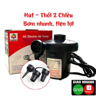 Bơm điện 2 chiều - Sử dụng để bơm các loai bể bơi, phao, nệm hơi , bóng bay ...hoặc hút chân không (hàng loại 1)