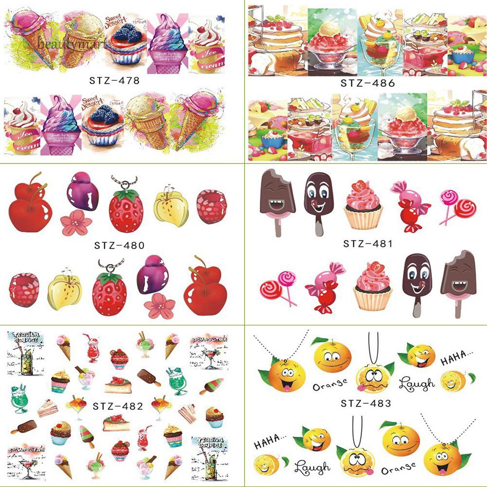 Set 18 tấm miếng dán trang trí móng nghệ thuật