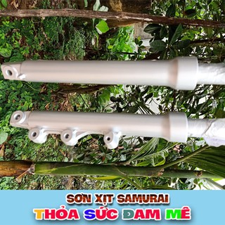 Combo Sơn Xịt Samurai Màu Bạc 124 .