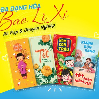 Combo 10 bao lì xì mẫu mới 2021
