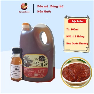  Dầu mè NONGWOO   Chai Dùng Thử 100 ml   