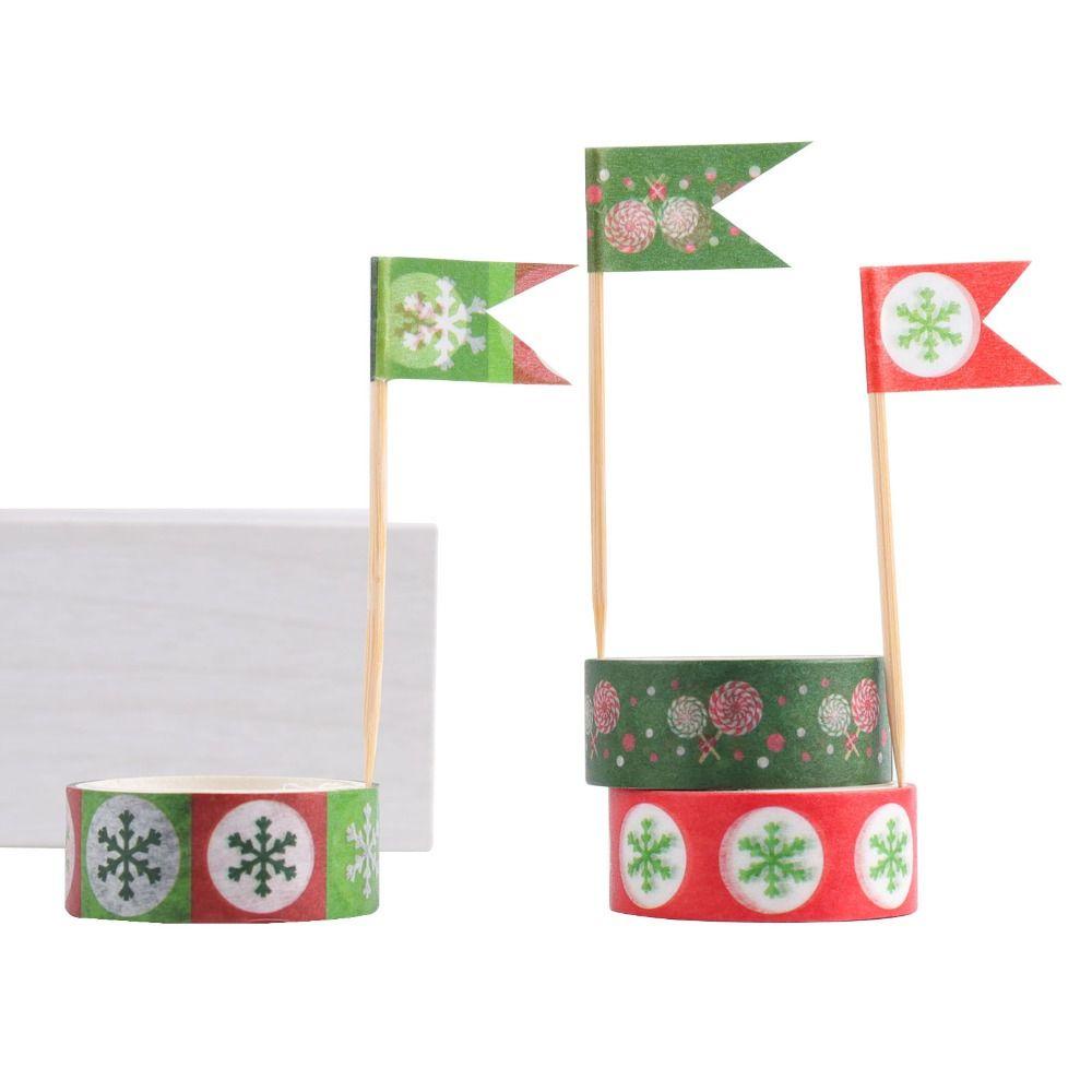 CHOOKEY Bộ 24 Cuộn Băng Keo Họa Tiết Giáng Sinh Chất Lượng Cao