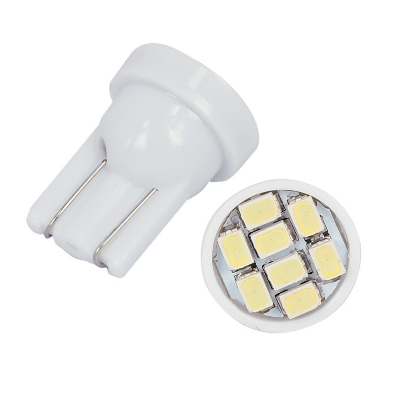 Set 10 Bóng Đèn led T10 W5W 3020 T10 1206 3020 8smd Dành Cho Ô Tô