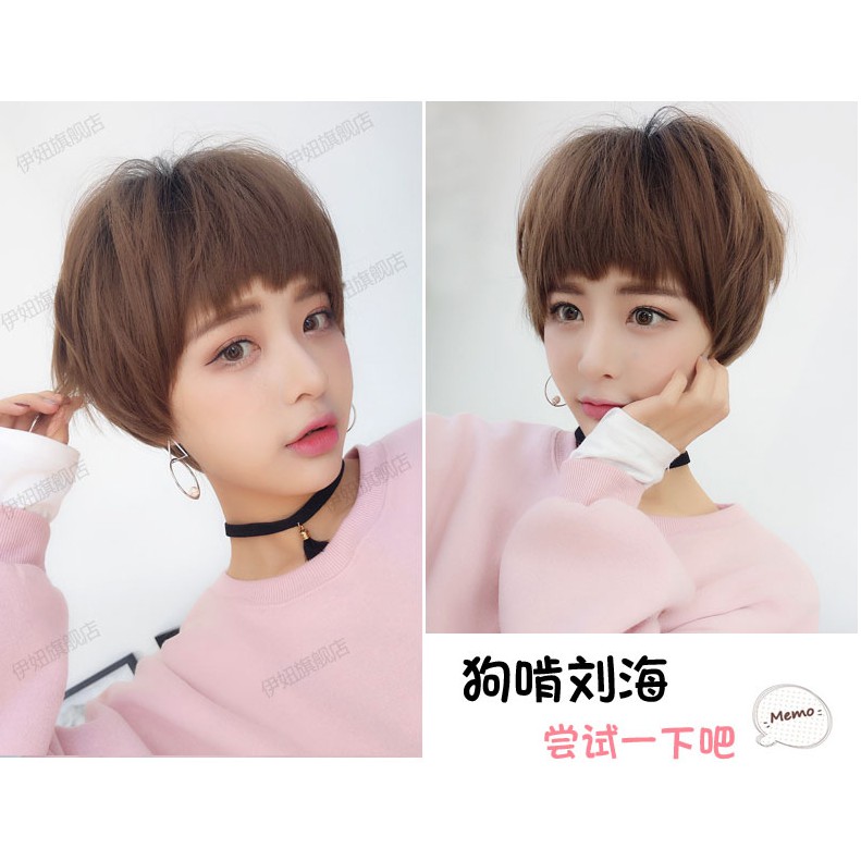 TẶNG LƯỚI Tóc giả nữ tomboy cá tính Hàn Quốc - TG63