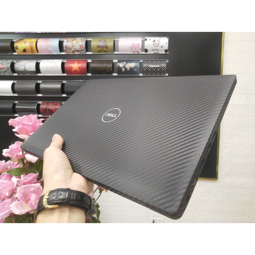 Decal Skin dán Laptop vân Carbon đã cắt sẵn chi tiết chính xác cho từng máy